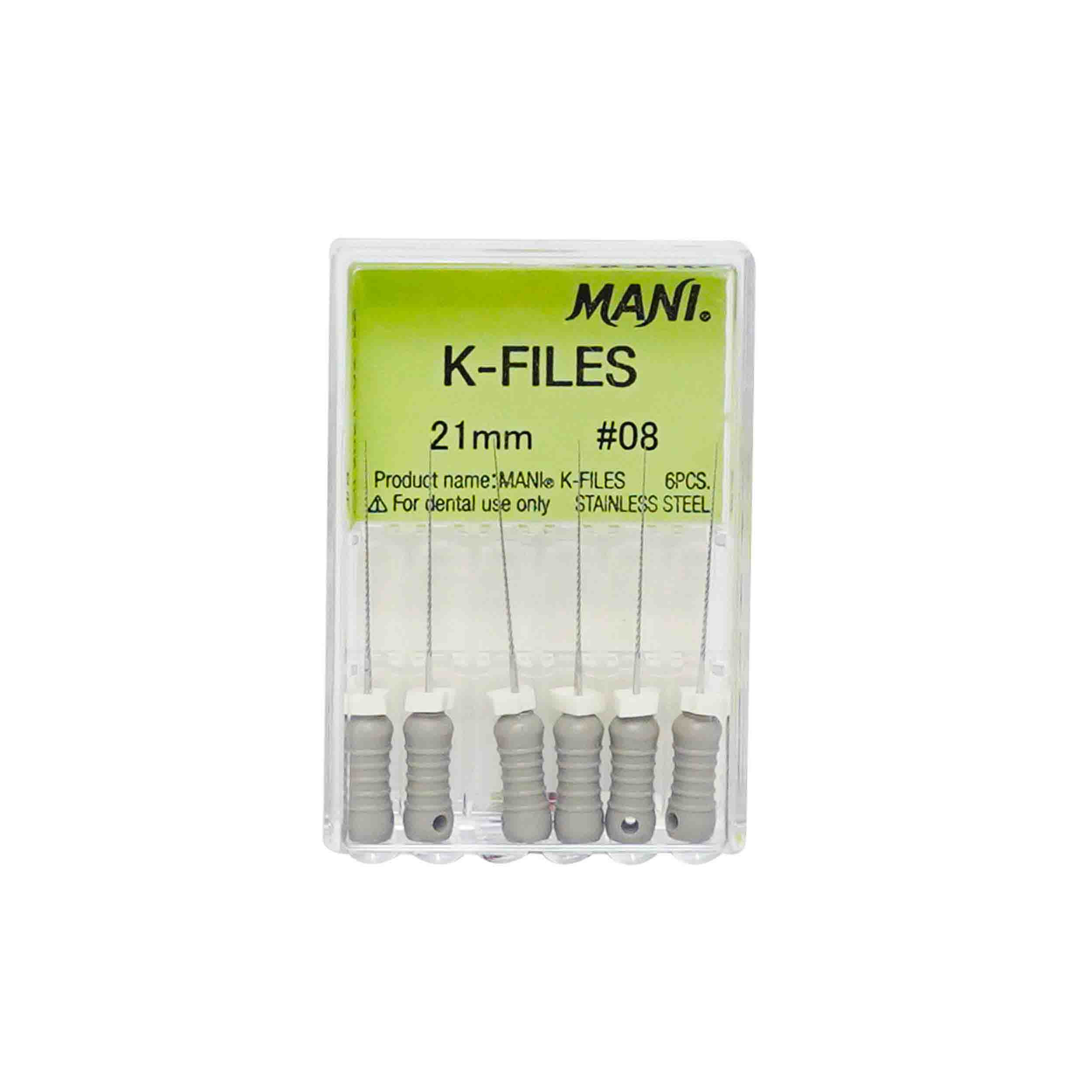 Mani K File 21mm (PACK OF 6) 8 No.